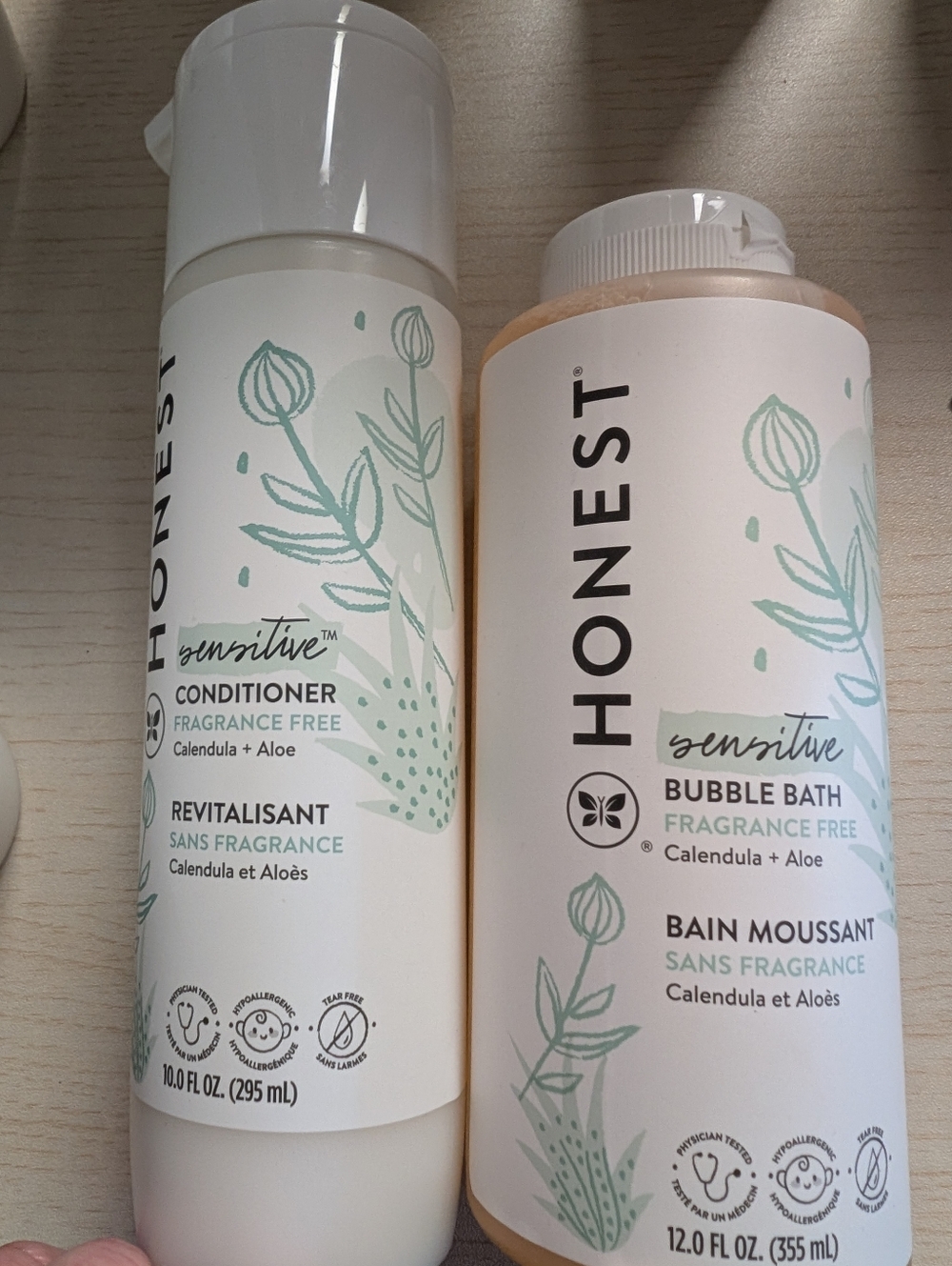 Honest Sensitive Conditioner + Bubble Bath